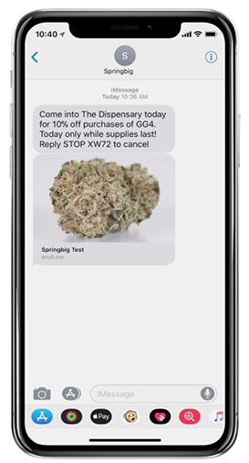 sms marketing for dispensaries